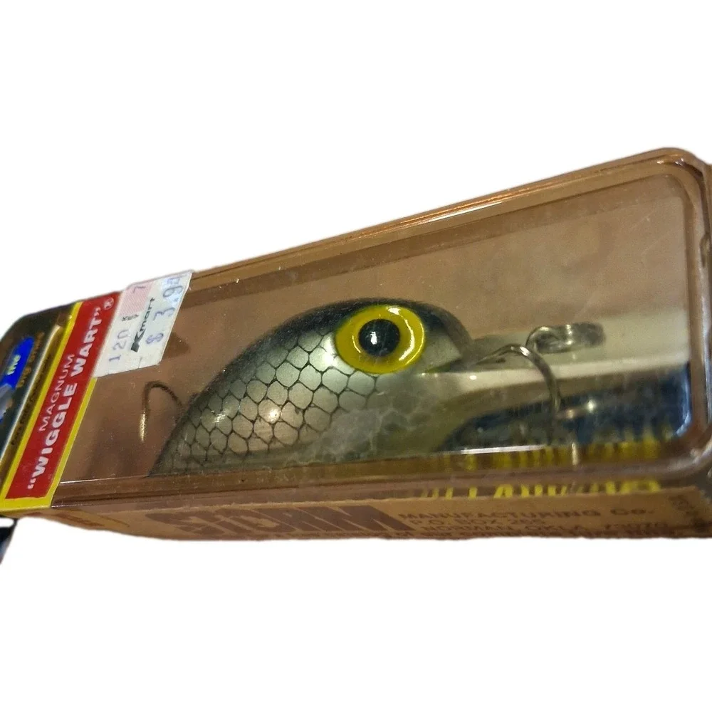 Storm Wiggle Wart Pre Rapala Silver Scale 3 3/4 In 3/4 Oz‎ Deep Diver Nib Vtg